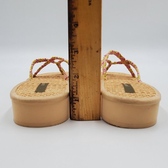 J. Crew Bamboo Mini Wedge Flip Flops - Picture 10 of 13